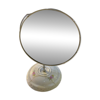 Table mirror, porcelain legs