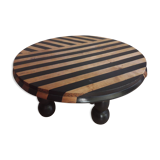 Brutalist coffee table, attributed to Charles Dudouyt