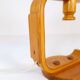 Mid-century modern sculptural table lamp in pine, 1970s.