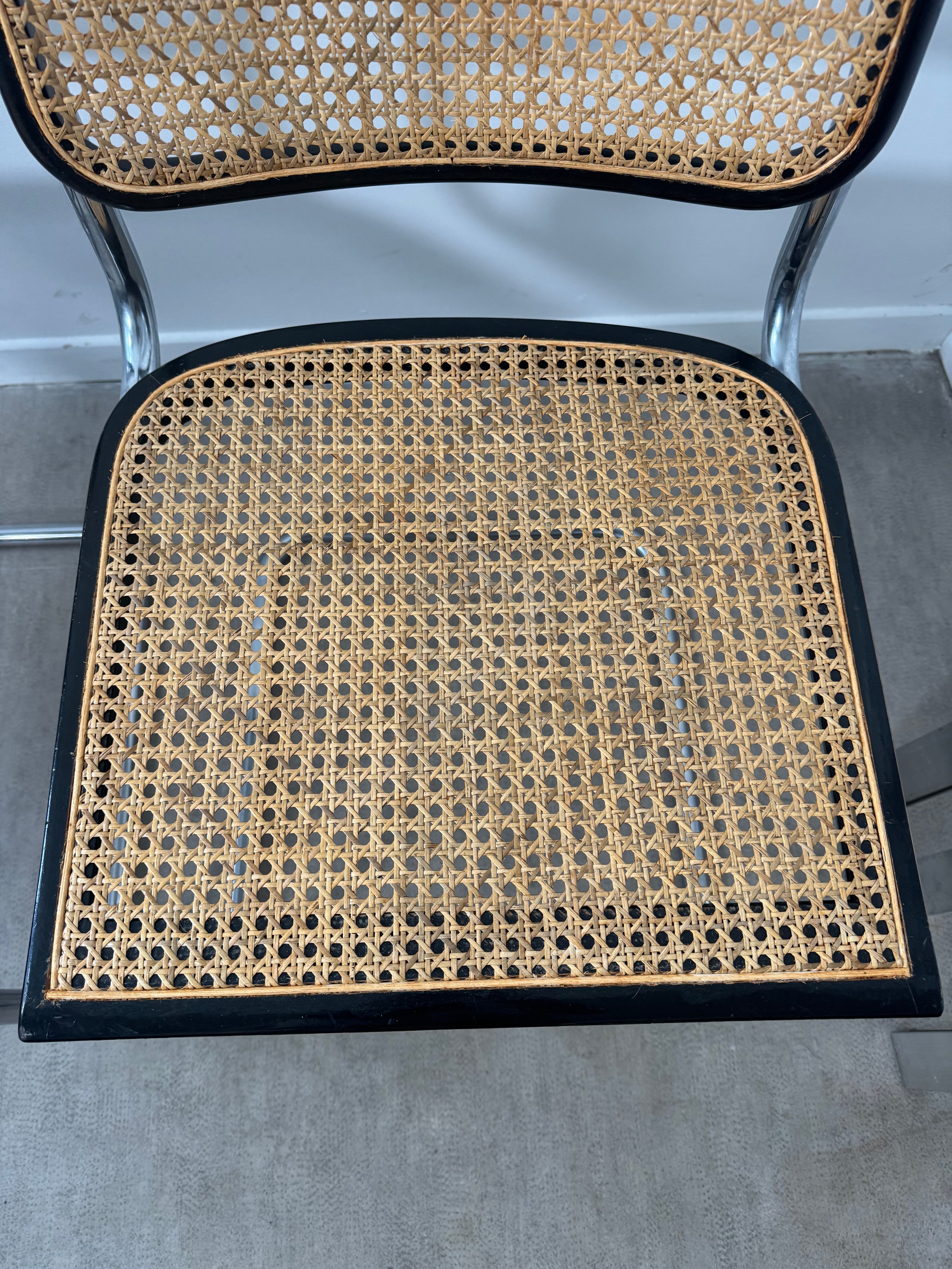 Pair of Marcel Breuer Cesca B32 chairs
