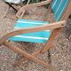 3 antique folding garden armchairs