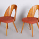 Pair of Mid Century chairs made in 1950s Czechia, designed by Antonín Šuman