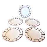 5 assiettes à dessert basques