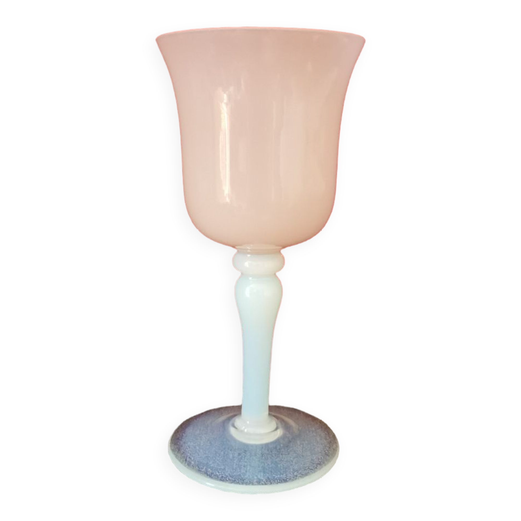Opaline pink vase glass