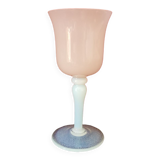 Verre vase Opaline rose