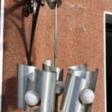 Space age aluminum pendant chandelier