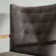 Vintage Swedish Mid Century Modern Wooden Grey Armchairs, 1940s
