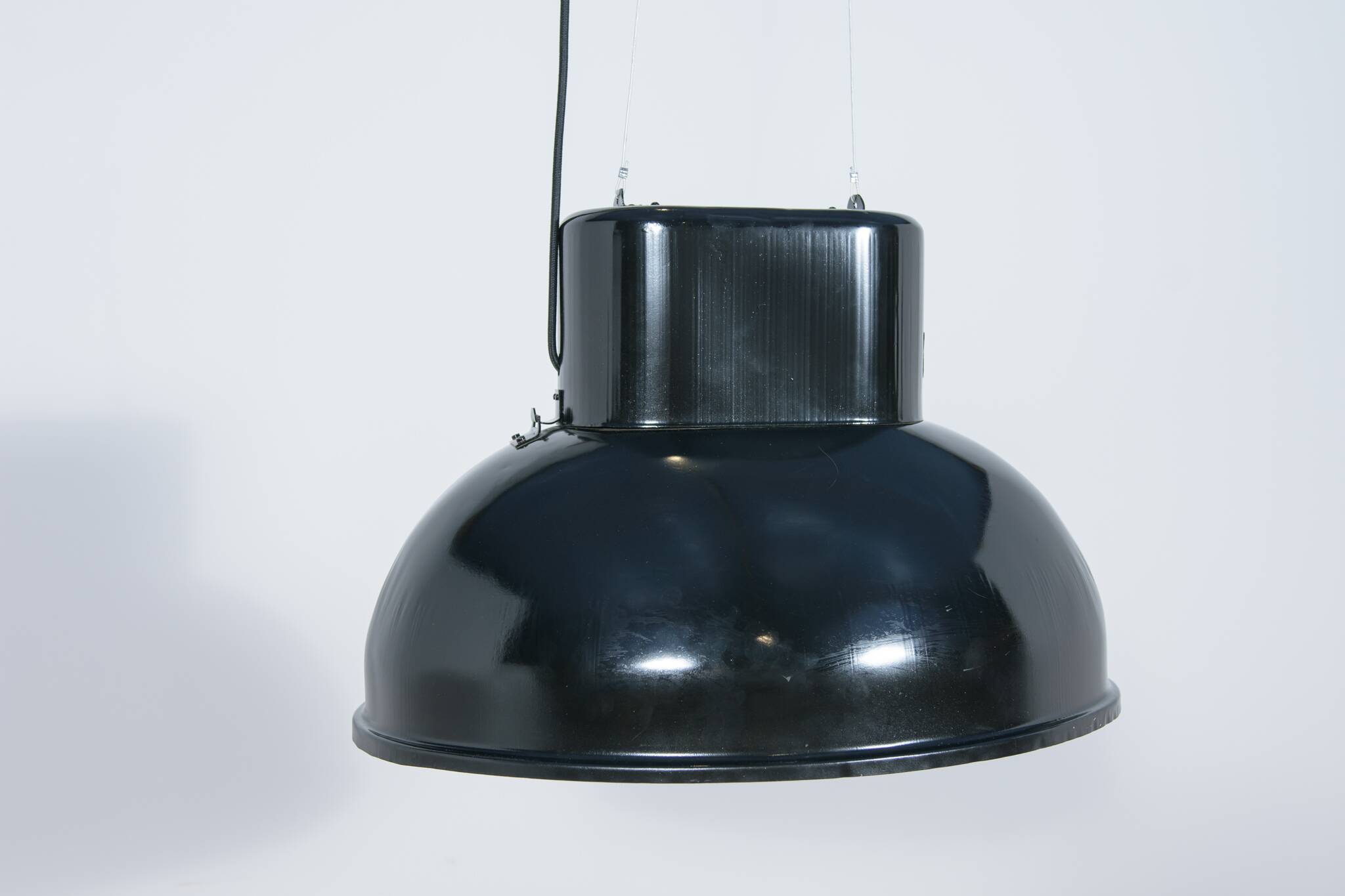 Large Industrial U-Boot Ceiling Lamp from Mesko, Poland, 1970s