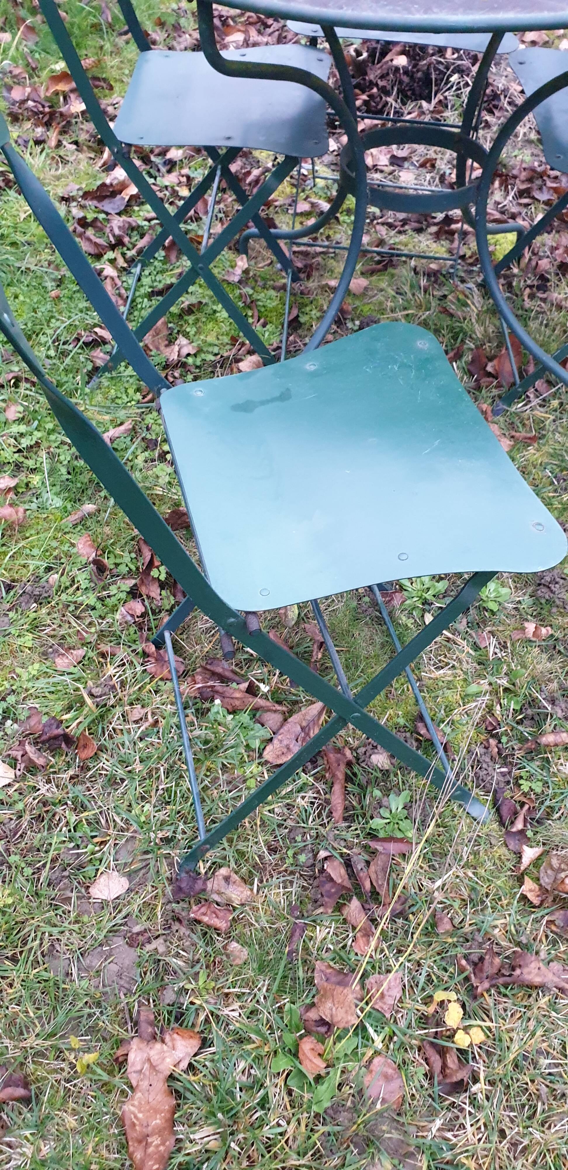 Garden furniture worked iron