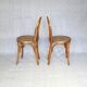 2 chaises Bistrot vers 1910 assise bois thermoformées