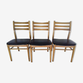 Lot de 3 chaises vintage