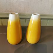 Paire de vases vintage massier vallauris