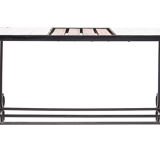 Table basse moderniste, teck et céramique, 1950