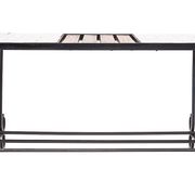 Table basse moderniste, teck et céramique, 1950
