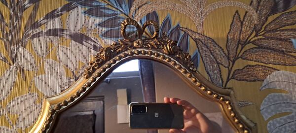 Miroir Doré XX France Décoration vintage Cadre bois dorure classique