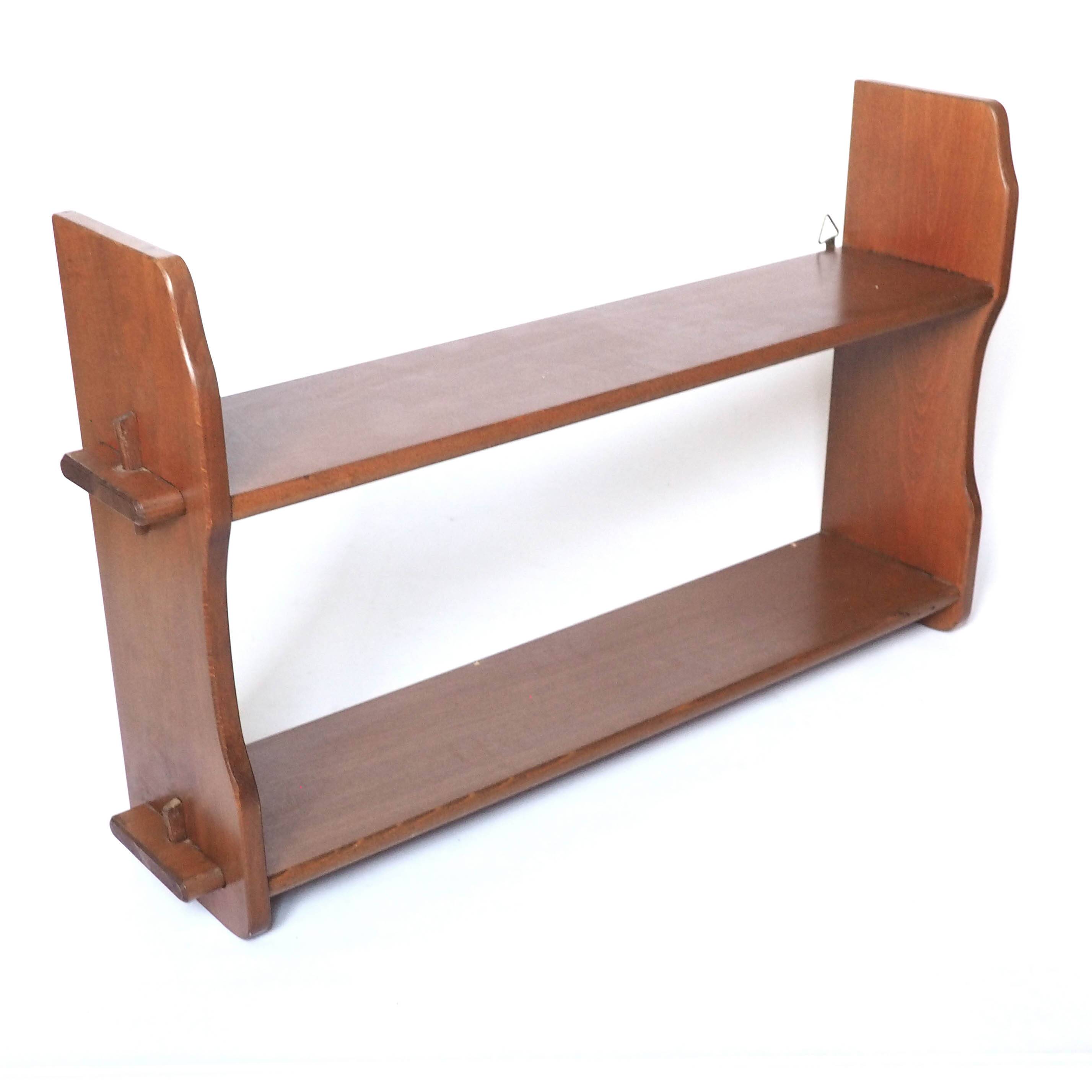 Solid wood wall shelf