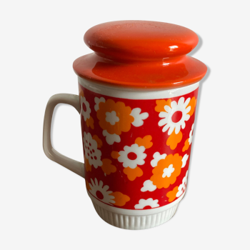 Mug seventies and its lid