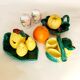 Servant salt / pepper / mustard in slurry lemons Vallauris