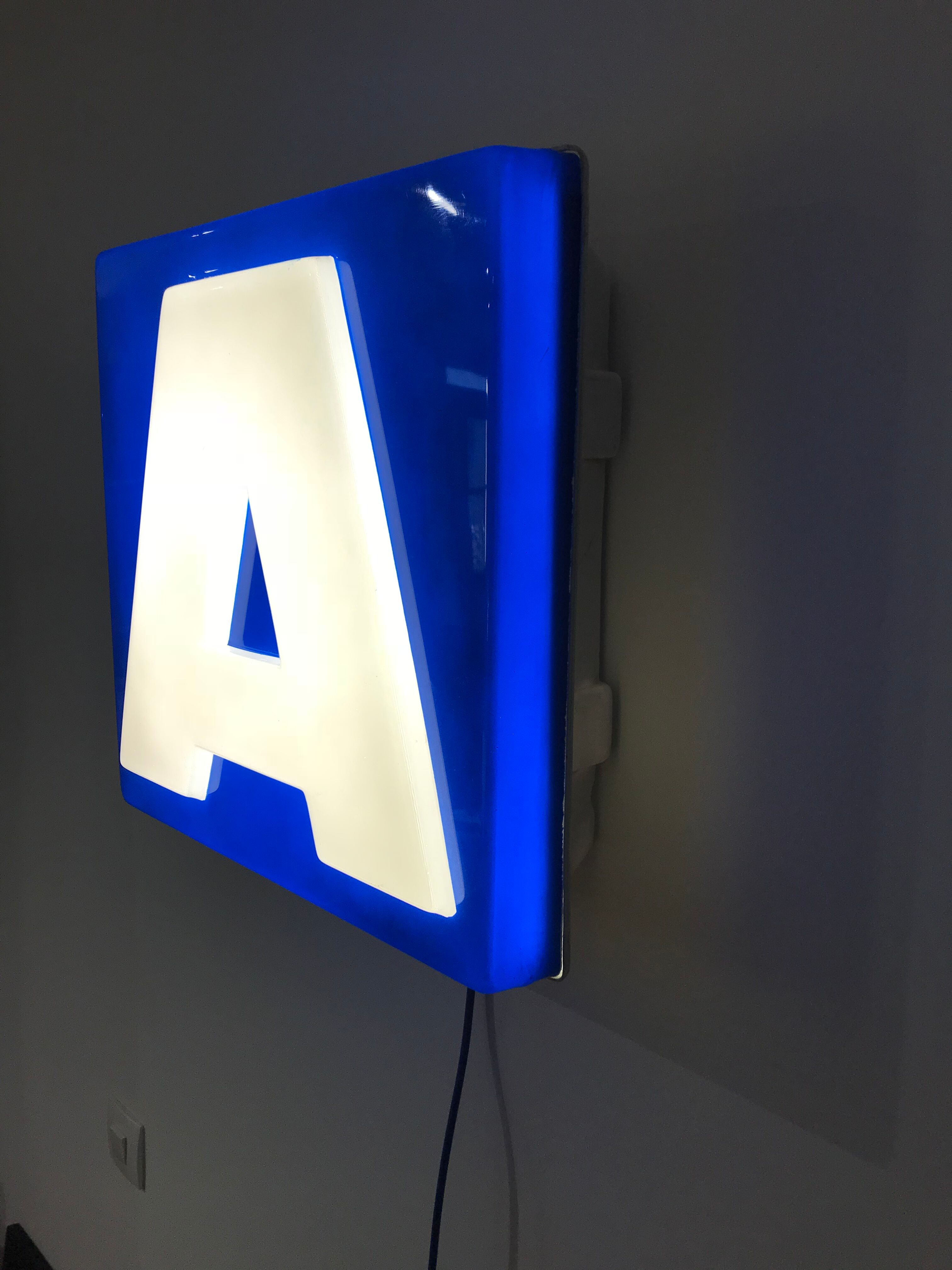 Letter signs bright