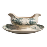 Snow gravy boat sarreguemines u& cie