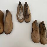 Lot d'embauchoirs (ou formes à chaussures de cordonnier) anciens
