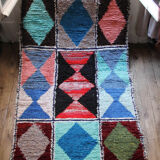 Boucherouite "taddert" rug 100x285cm