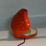 Space age orange lamp oyster by gamma3, 70s