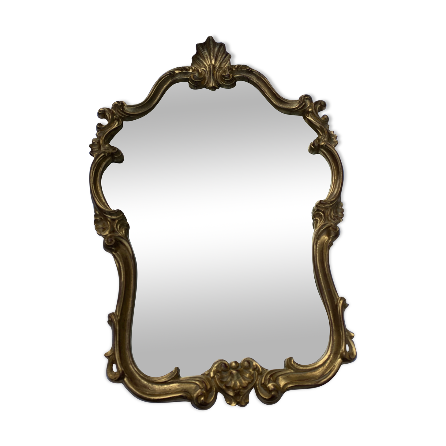 Louis XV-style golden mirror in good shell condition