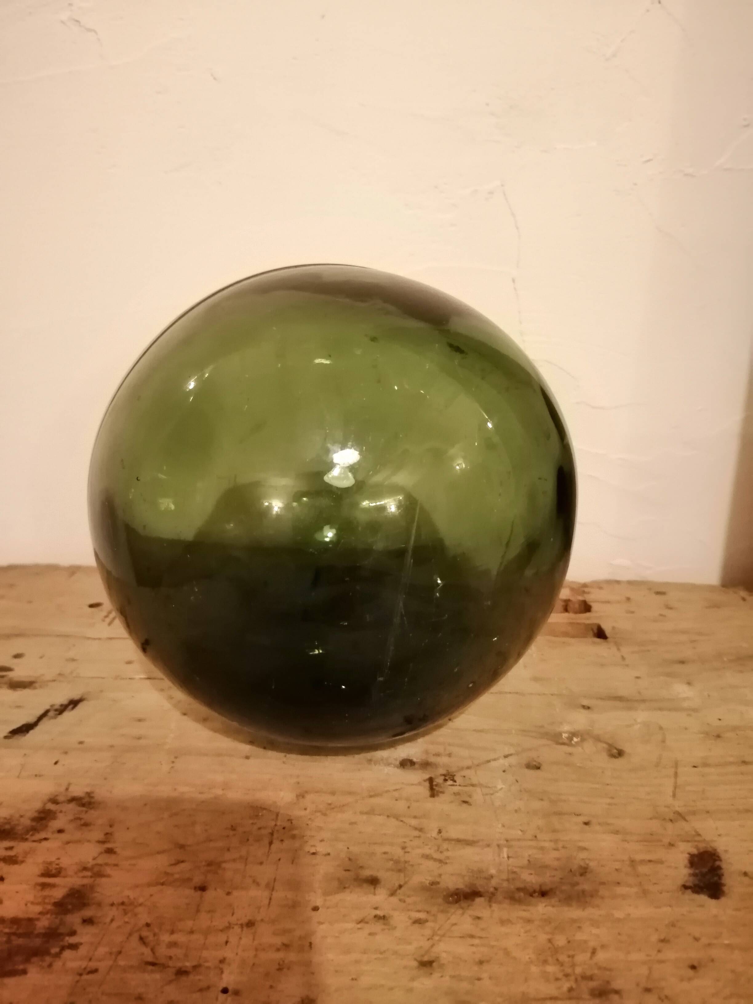 Old glass ball of fishing net