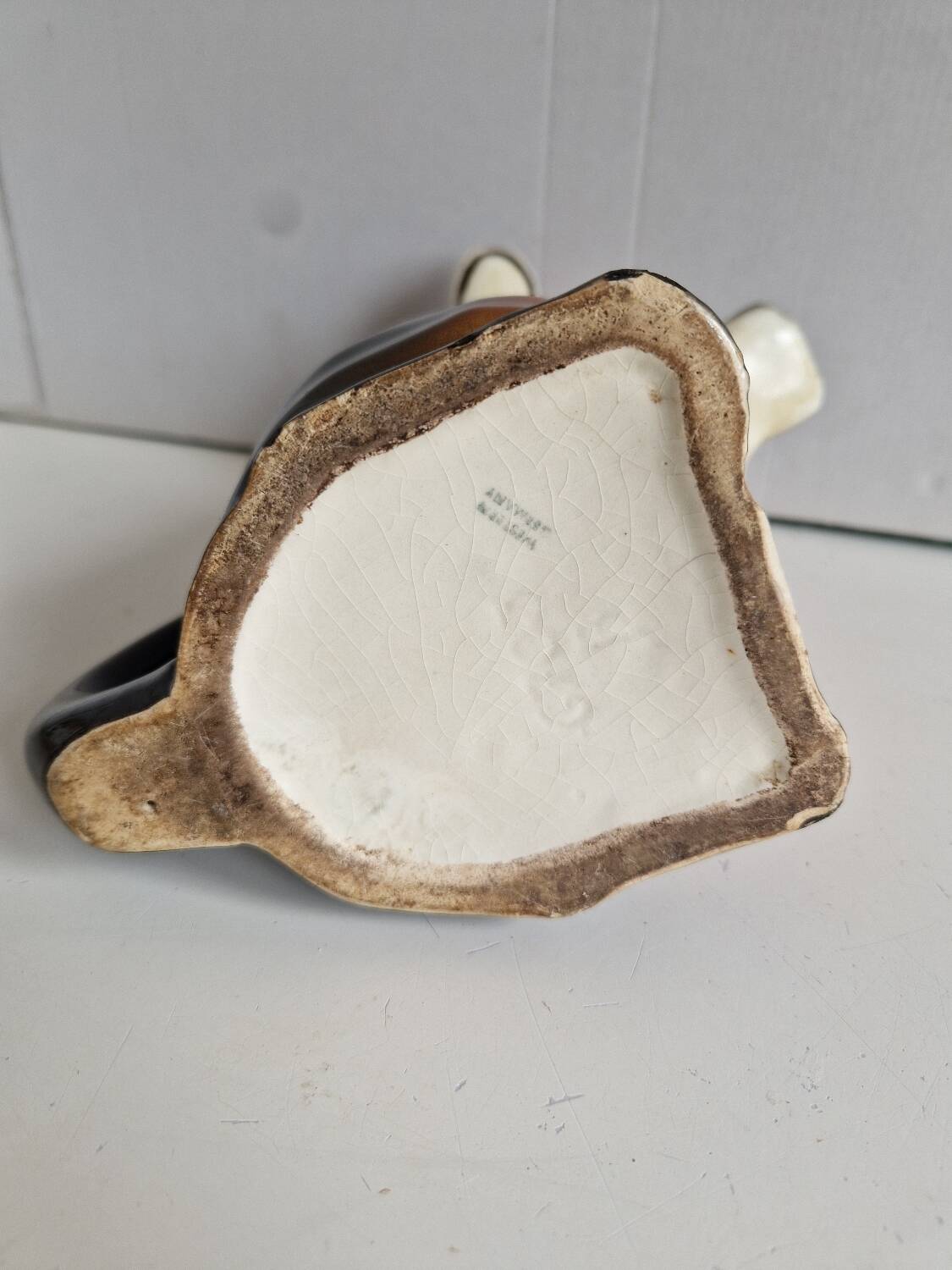 Porcelain teapot, dachshund, Germany, 1938-45