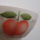 Lot de 2 anciens bols à facettes - motif pomme (ou pêche)