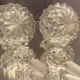 Paire de flacons XIXe cristal Baccarat décor pointes de diamant