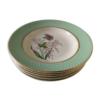 Ensemble de 6 assiettes creuse Orchies Moulins des Loups