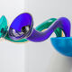 Murano wall multi colored sconce "Orni Halloween" by Ve-Art