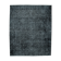 Hand-knotted oriental overdyed 298 cm x 365 cm black wool carpet