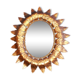 Miroir soleil ovale, 61x52cm.