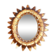 Oval sun mirror, 61x52cm.