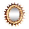 Miroir soleil ovale, 61x52cm.