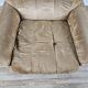 Fauteuil années 70 en tissu et acier
