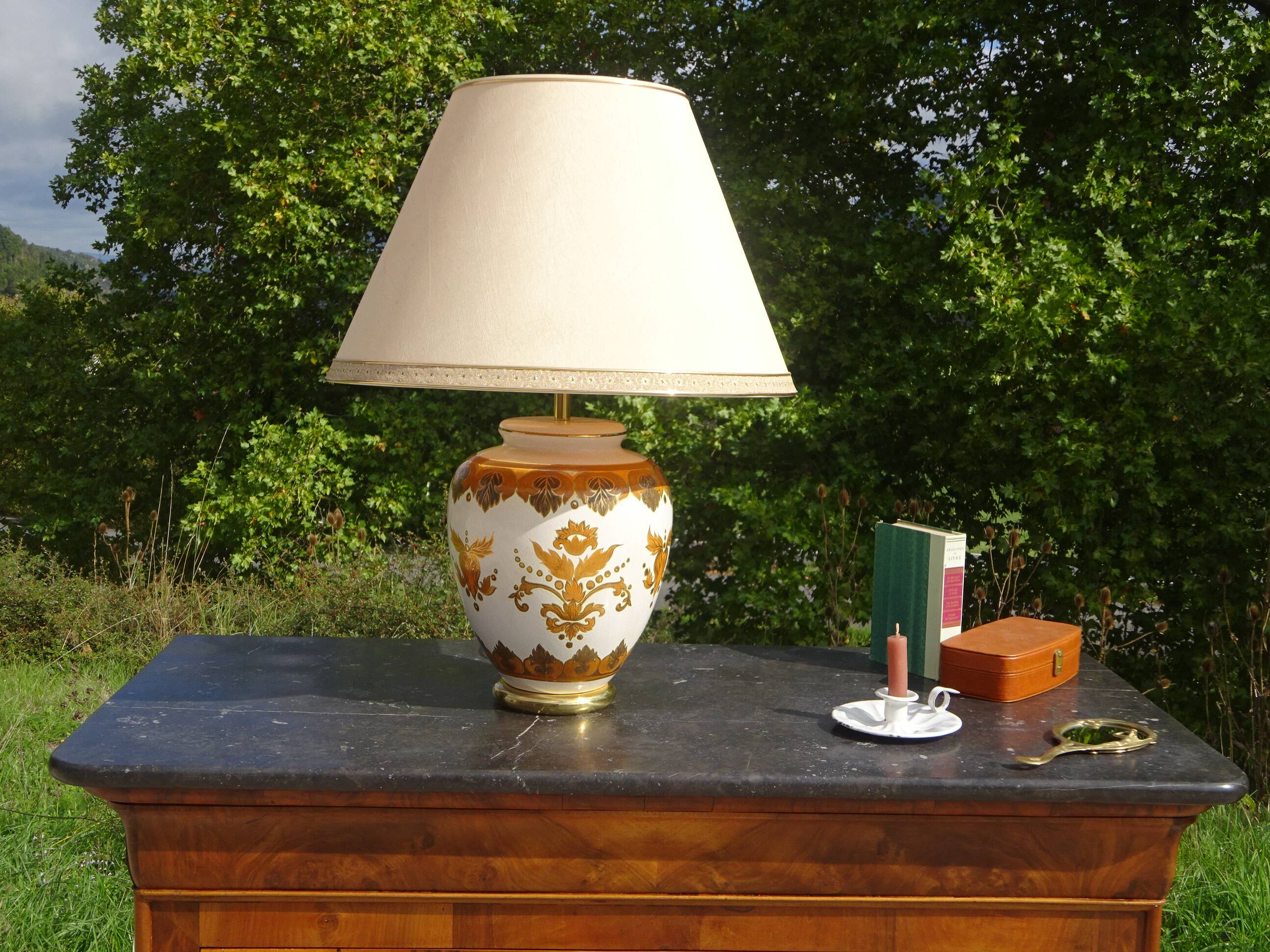 Grande lampe de salon Louis Drimmer