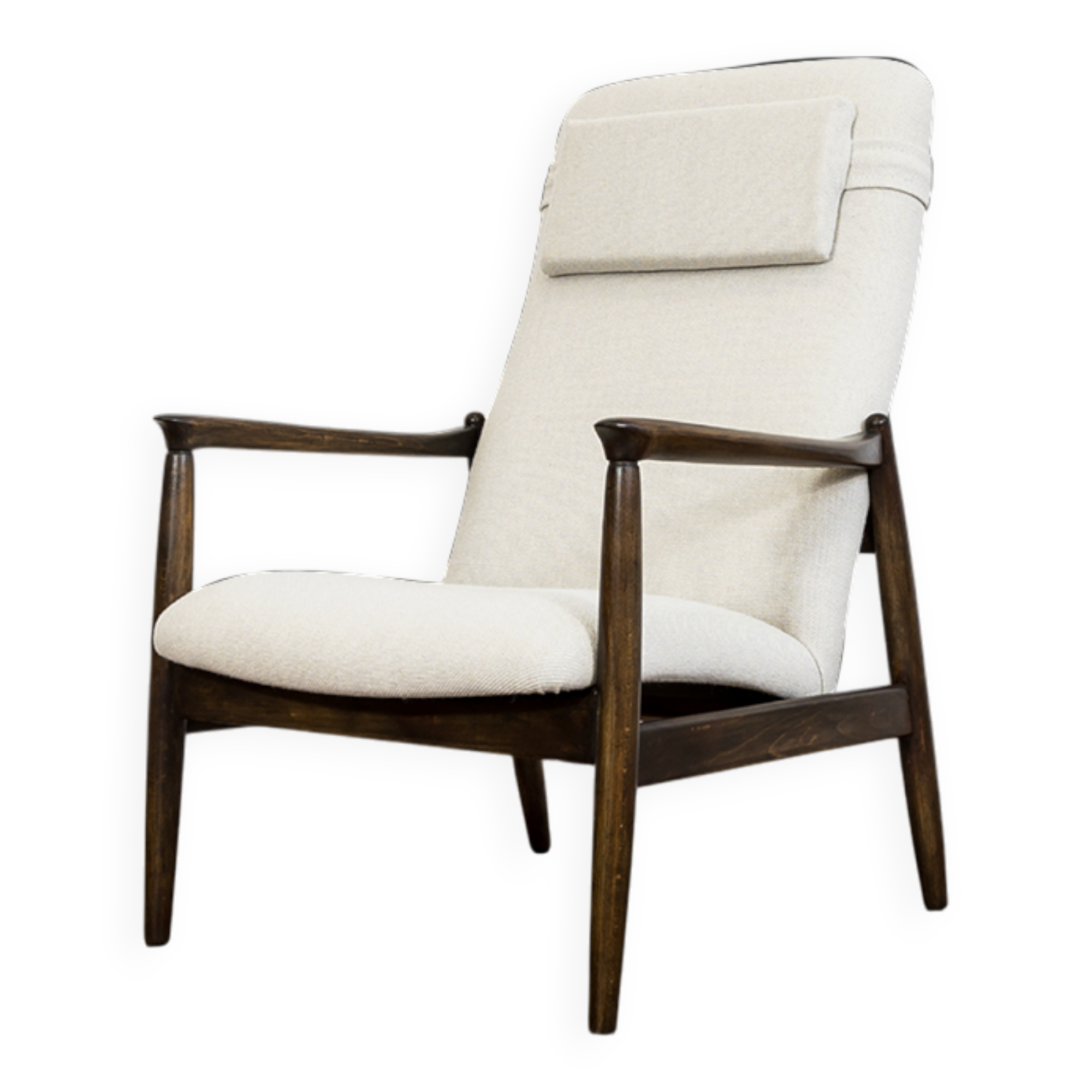 Fauteuil GFM de style mid-century par E. Homa en tissu Kvadrat, années 1960