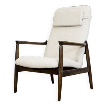 Mid-Century High Back Armchair by E. Homa in Kvadrat fabric, GFM, 1960s