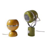 Set of vintage 70s table lamps