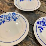 Blue Digoin Sarreguemines Plates