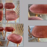 4 chairs bistro Baumann minuet-sonata years 60/70