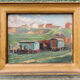 Oil on panel "The Caravans", 1945