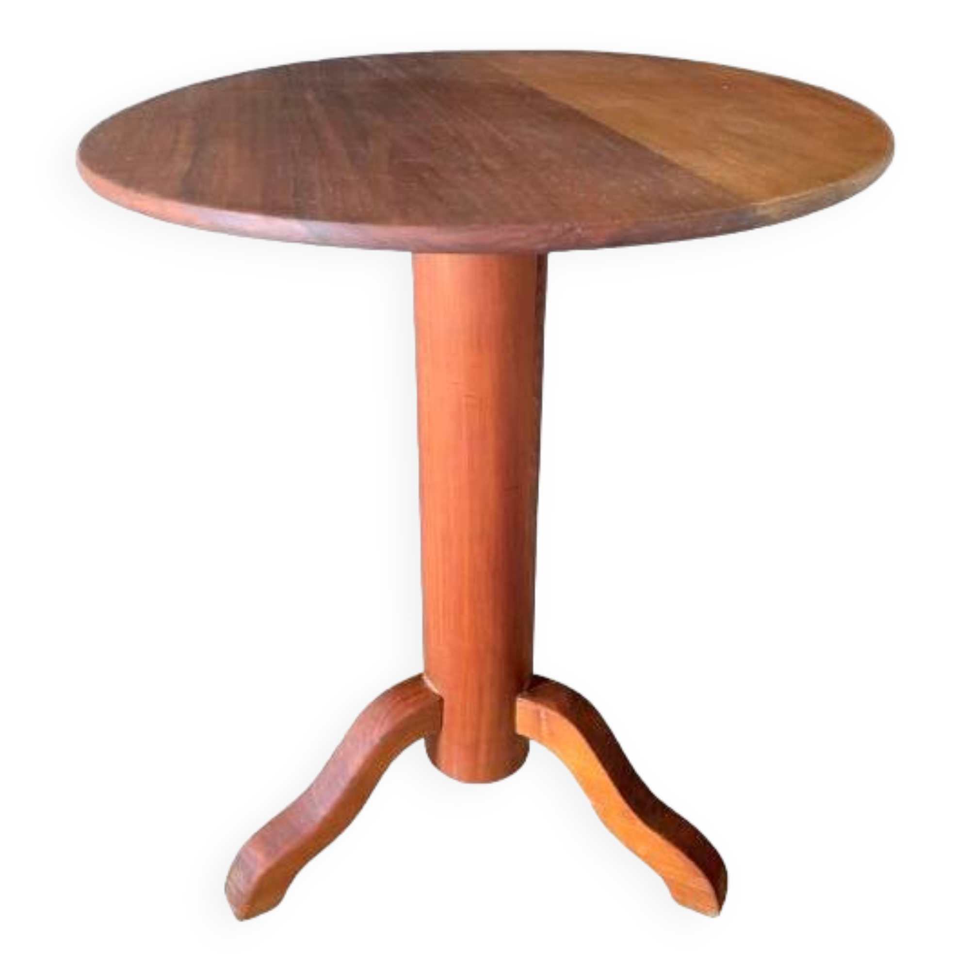 Wooden pedestal table