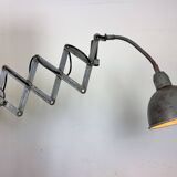Grey Industrial Gooseneck Scissor Wall Lamp from Elektroinstala, 1960s