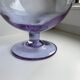 Vase en verre soufflé lilas années 70