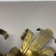 Florentine Gilded Brass Theatre Wall Light, Italy, 1960s